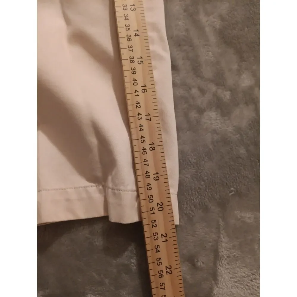 Peter Millar Chino Shorts Mens 36 100% Pima Cotton Light Peach